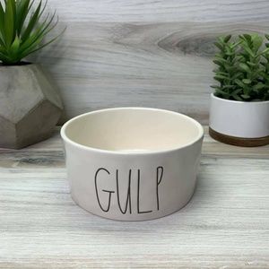 New Rae Dunn GULP Dog Cat Food Water Bowl